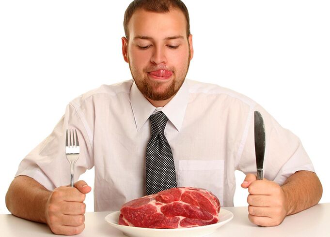 Црвено месо у мушкој исхрани